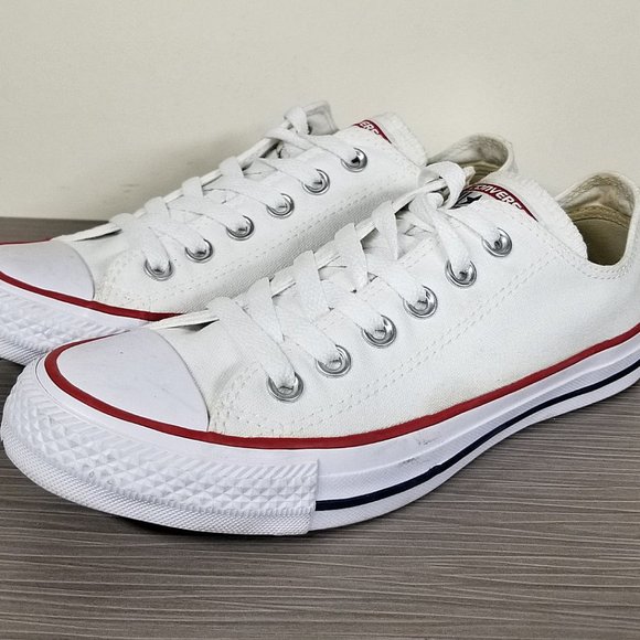 Converse All Star Ox Sneaker M7652C, Optical White, Womens Size 7 (Mens 5) - Picture 1 of 10